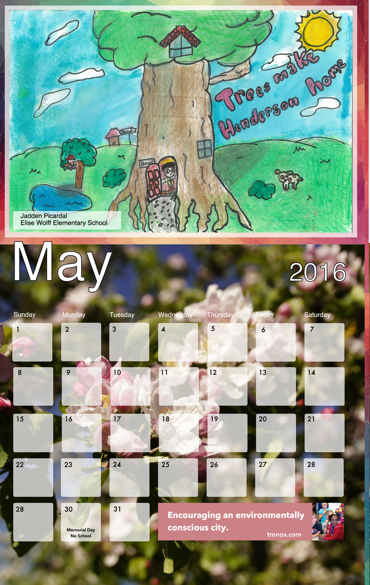 Arbor Day Calendar designed by BluClay Design Agency